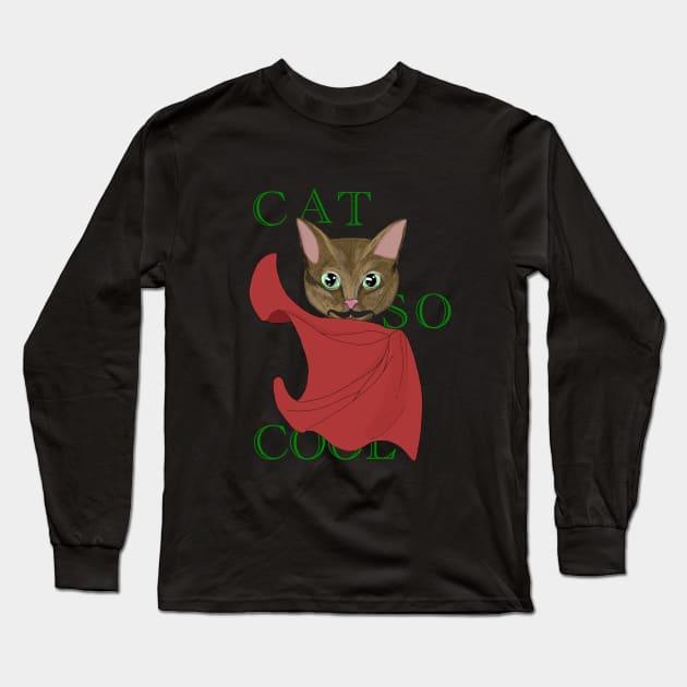 Cat so cool! Long Sleeve T-Shirt by Imimz.z designs